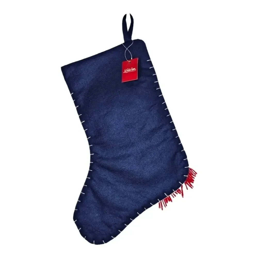 St. Nicholas Square Red, White, and Blue Patriot Stocking NEW